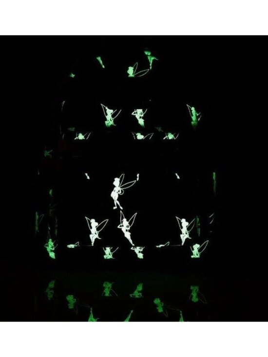 Loungefly Disney Peter Pan Teal Tinkerbell Glow In The Dark Mini Backpack NWT main image 10